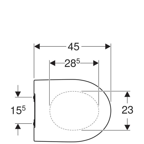 GEBERIT ICON SLIM KLOZET KAPAGI YAVAS KAPANIR 574950000