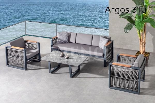 Argos Alüminyum Bahçe Balkon Oturma Grubu