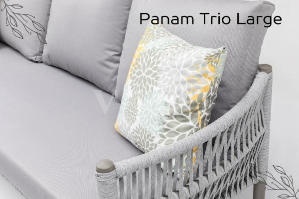 Panama Trio Large Bahçe Balkon Oturma Grubu (3+2+1+1)