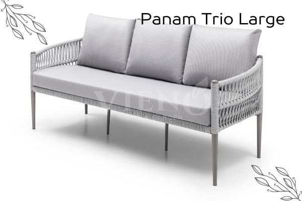 Panama Trio Large Bahçe Balkon Oturma Grubu (3+2+1+1)