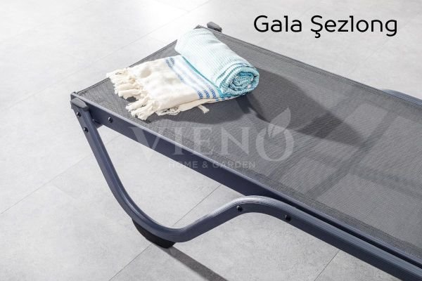 Gala Kolsuz Alüminyum File Şezlong