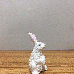 Beyaz Tavşan-Hayvan Figürü