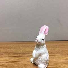 Beyaz Tavşan-Hayvan Figürü