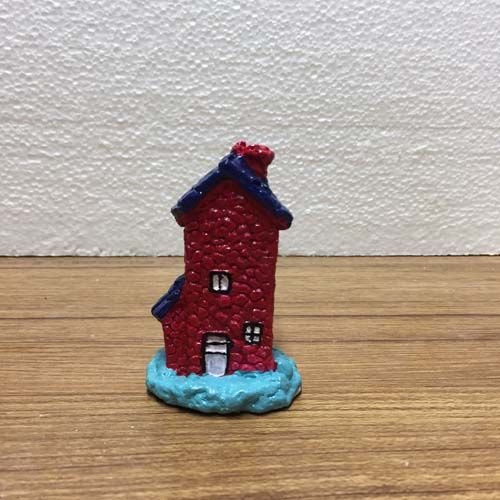 Kırmızı UzunTaş Ev-Teraryum Minyatürü