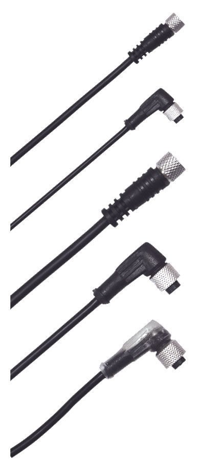C8-S4-5000 Konnektörlü Kablo M8 4pin Ledsiz Düz 5mt