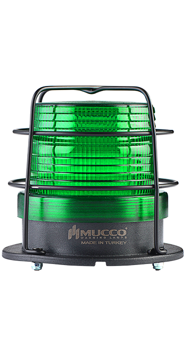 SNT-915-B-KFS-2 12-24V AC/DC 5 MOD KAFESLİ BUZZER TEPE LAMBASI YEŞİL