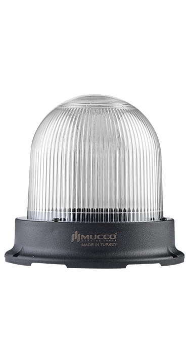 SNT-1212-B-5 Ø125 mm 24-90V DC / 24-60V AC MAKSİ VOLT BUZZERLI TEPE LAMBASI