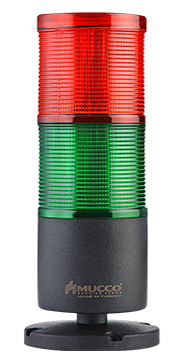 SNT-7024-SB2 24 VDC SABİT BUZZER İKİ KATLI İKAZ LAMBASI