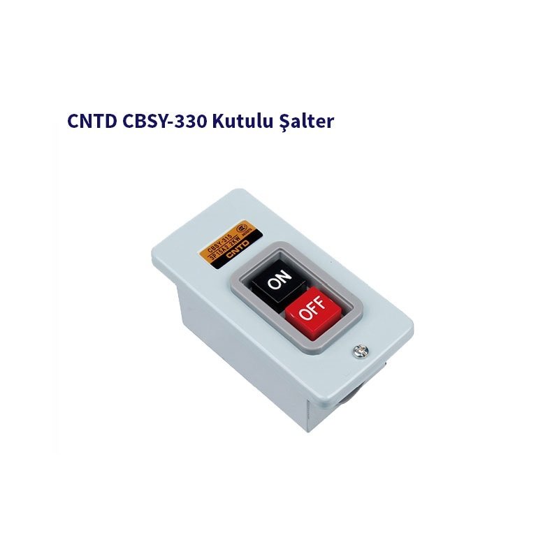 CBSY-330 3X30 A 3,7 KW METAL ANKASTRE TRİFAZE ŞALTER