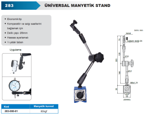 Üniversal Manyetik Stand 355mm