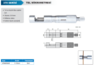 Tel Mikrometresi 370 Serisi