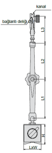 Üniversal Manyetik Stand Hassas Ayarlamalı 353mm