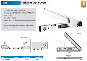 Dijital Açı Ölçer 823 Serisi