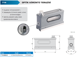 Optik Görüntü Terazisi 714 Serisi