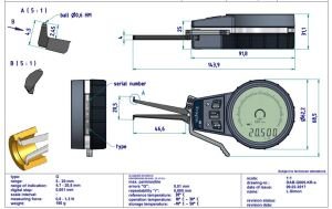 G005 Dijital İç Çap Kanal Komparatörü 5-20 mm