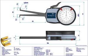 H210 Mekanik İç Çap Kanal Komparatörü 10-30 mm