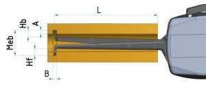 H220 Mekanik İç Çap Kanal Komparatörü 20-40 mm