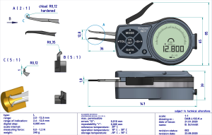 L102 Dijital İç Çap Kanal Komparatörü 2.5-12.5 mm