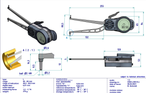 L350 Dijital İç Çap Kanal Komparatörü 50-80 mm