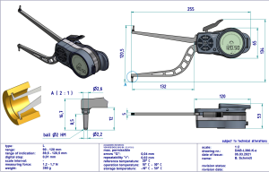 L390 Dijital İç Çap Kanal Komparatörü 90-120 mm