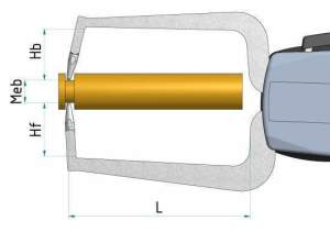 D110 Mekanik Dış Çap Kanal Komparatörü 0-10 mm