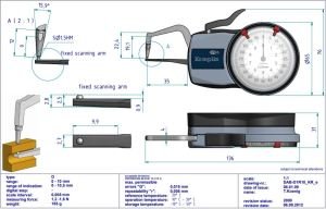 D1R10 Mekanik Dış Çap Kanal Komparatörü 0-10 mm