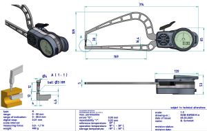 K4R50 Dijital Dış Çap Kanal Komparatörü 0-50 mm