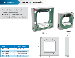 Kare Su Terazisi 711 Serisi