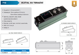 Dijital Su Terazisi 712 Serisi