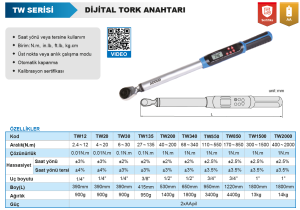 Dijital Tork Anahtarı TW Serisi