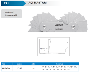 Açı Mastarı