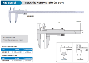 Mekanik Kumpas 120 Serisi - 0-600mm