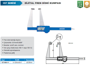 Dijital Fren Diski Kumpası 157 Serisi