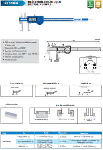 Değiştirilebilir Uçlu Dijital Kumpas 149 Serisi -1