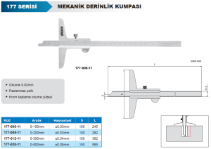 Mekanik Derinlik Kumpası 177 Serisi