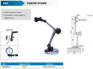 Vakumlu Komparatör Standı 285mm