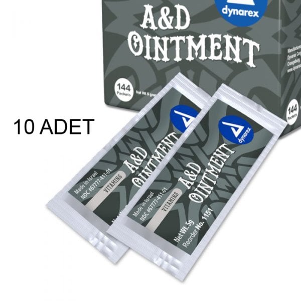 Dynarex Vitamin Original by USA A & D Ointment 10 Adet Kalıcı Makyaj Sonrası Bakım