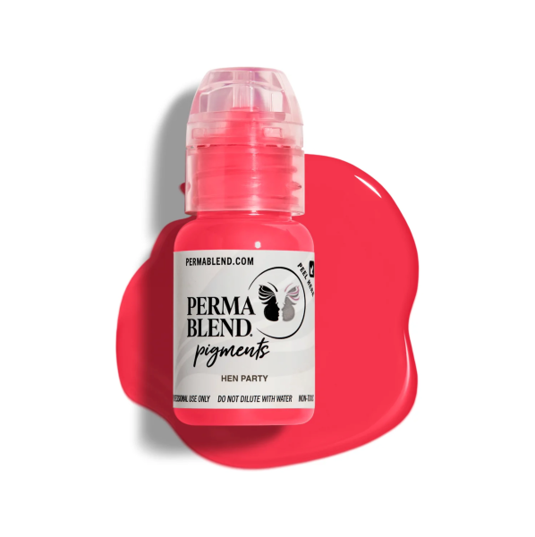 Perma Blend Hen Party 1/2 oz 15 ml Parlak Pembe Dudak Kalıcı Makyaj Boyası Permablend