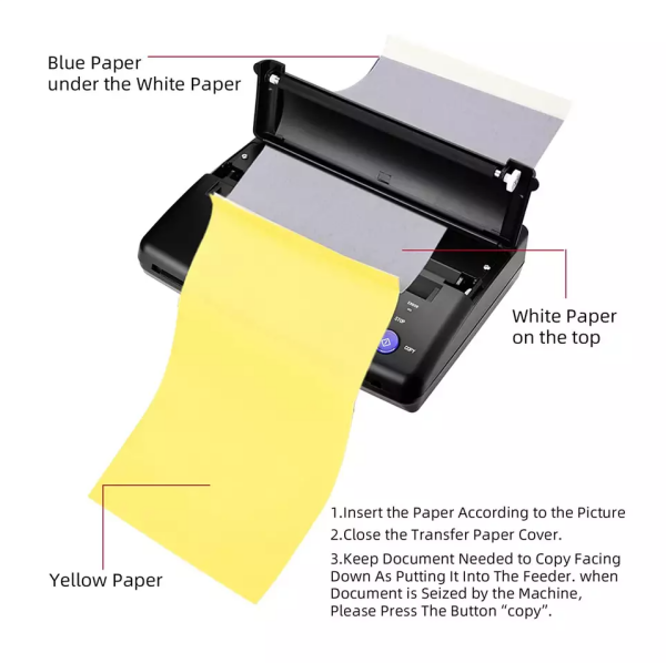 Termal Dövme Transfer Makinesi Printer Yazıcı Thermal Stencil