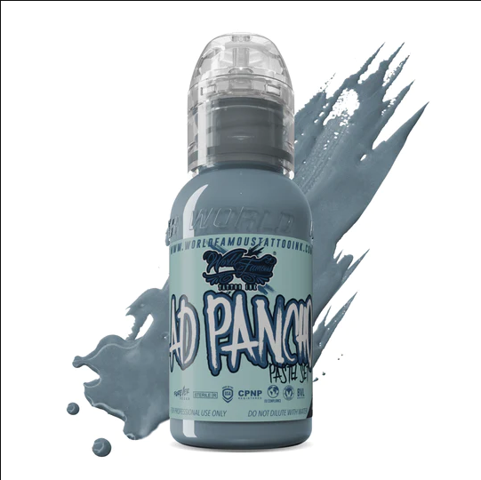 World Famous A.D. Pancho Grey 2 Gri Dövme Boyası 1 oz 30 ml AD Pancho