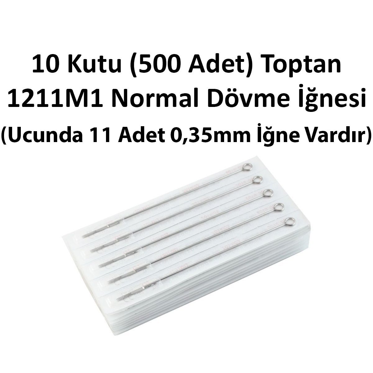 10 Kutu 1211 M1 11 Magnum Toptan Dövme İğnesi (500 Adet)