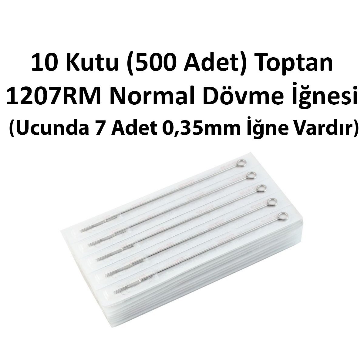 10 Kutu 1207 RM 7 Curved Magnum Toptan Dövme İğnesi (500 Adet)