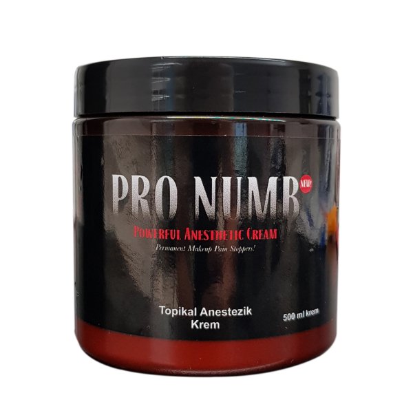 Pro Numb Cream İşlem Öncesinde Kullanılan Krem 500ml (Kaş, Dudak, Eyeliner ve Dövme için) Jeli İşlem Öncesi Ön Krem