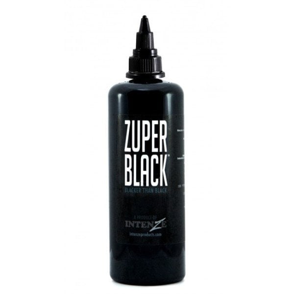 Intenze Zuper Black IV 360 ml Dövme Boyası