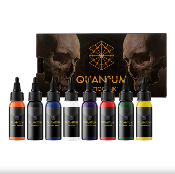 Quantum 8 Renk Boya Dövme Boyası Seti 1 oz 30 ml