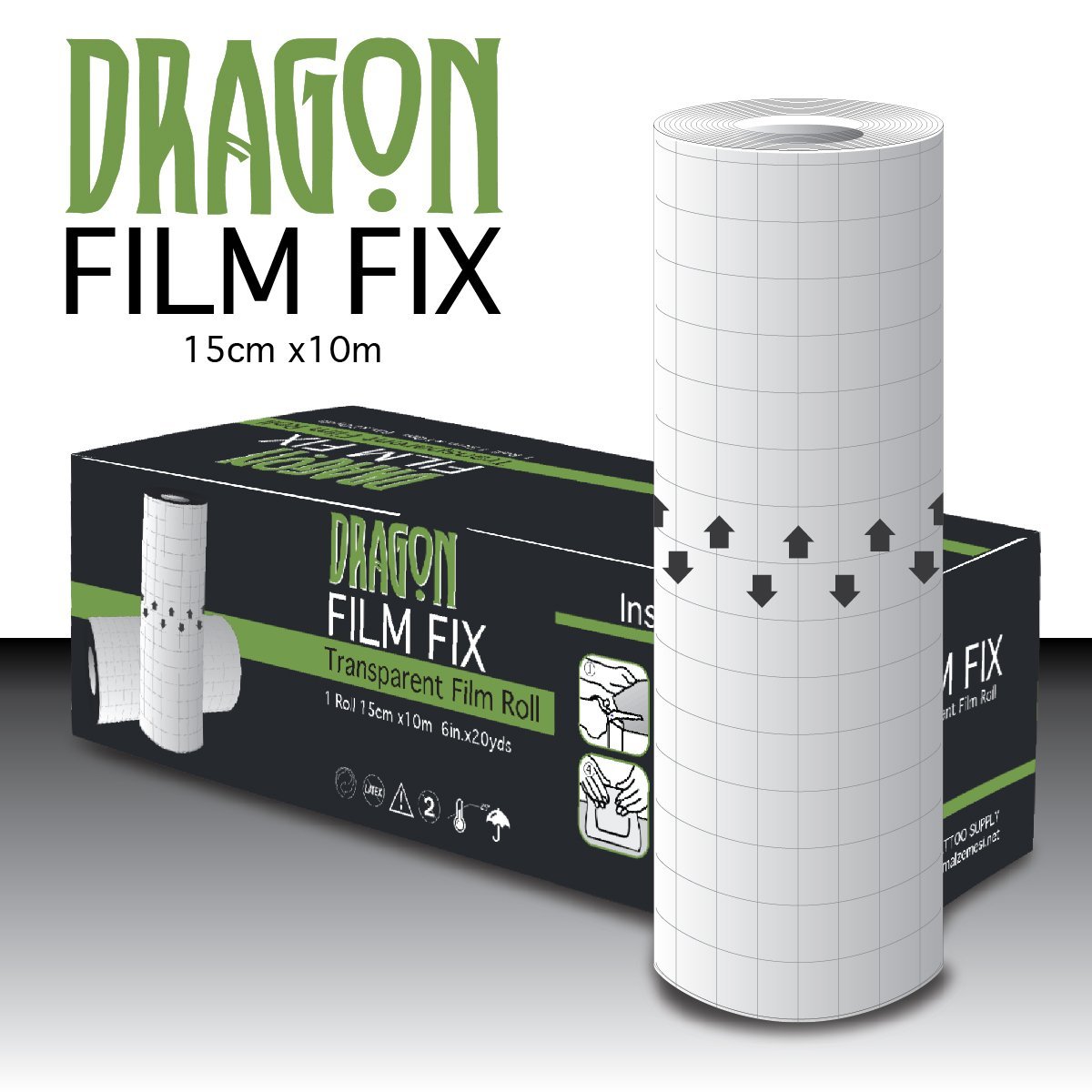 Dragon Film Fix Dövme Bakım Streç Film 15 cm x 10 mt