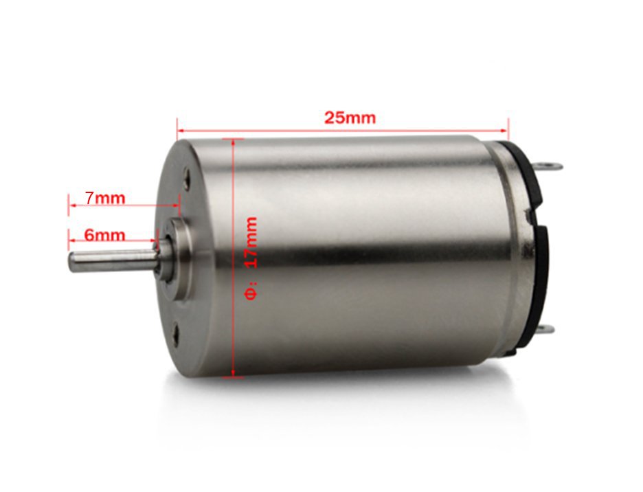 Coreless Motor 17mm x 25mm Çekirdeksiz Dövme Makinesi Motoru