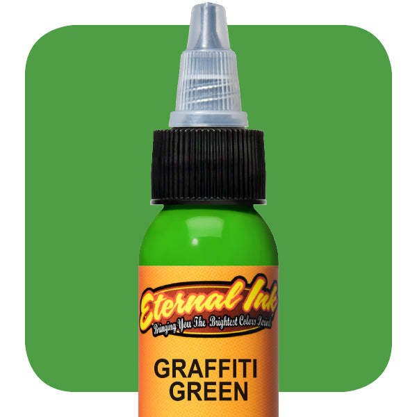 Eternal Graffiti Green 2 oz 60 ml Açık Parlak Yeşil Dövme Boyası