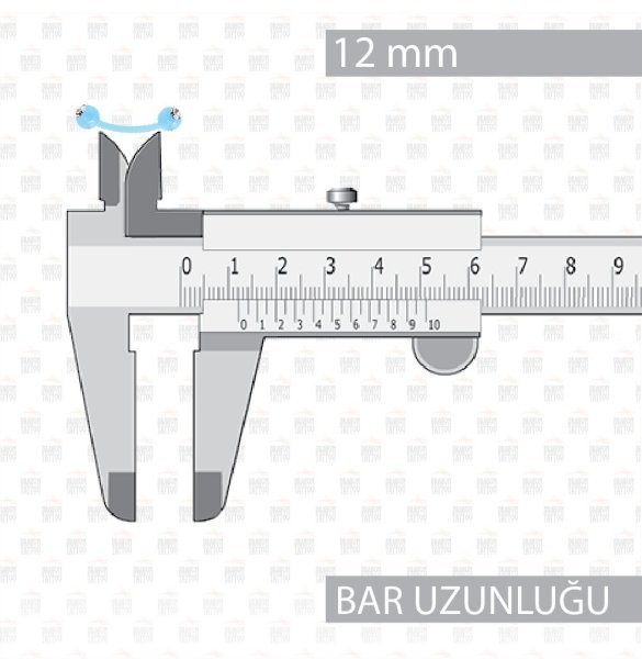 UV Akrilik Bioplast Kaş Piercing