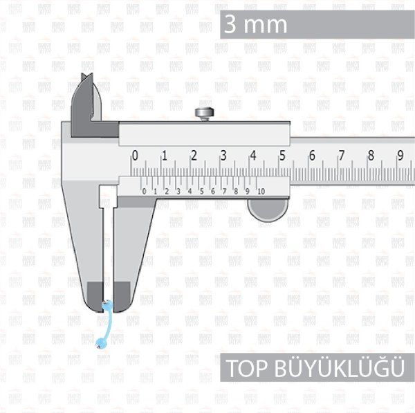 10 Adet UV Akrilik Bioplast Kaş Piercing